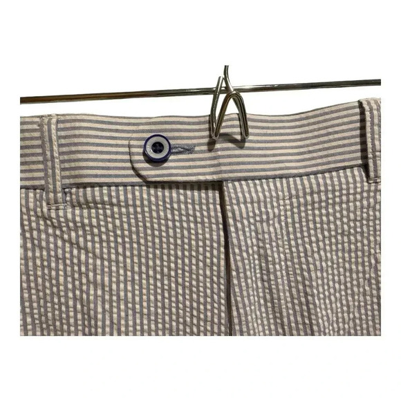 Peter Christian Blue‎ Striped Seersucker Suit Pants 36x30 - Picture 4 of 5